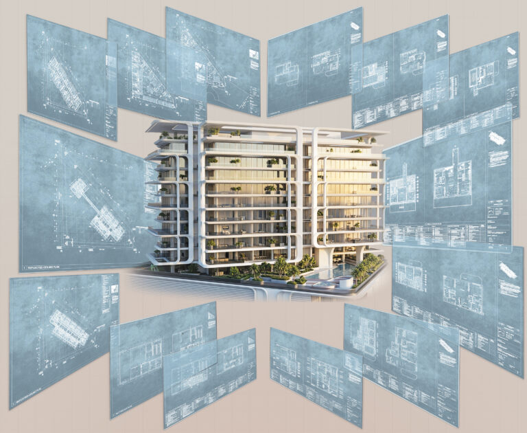 ELLE RESIDENCES Technical Detailing 3D model with construction drawings - featured technical detailing work by CAD Group