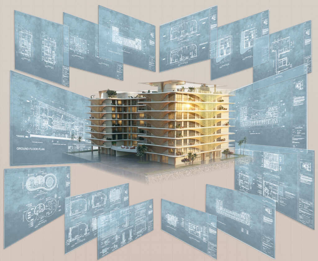 MANTRA technical detailing 3D model with construction drawings - featured technical detailing work by CAD Group