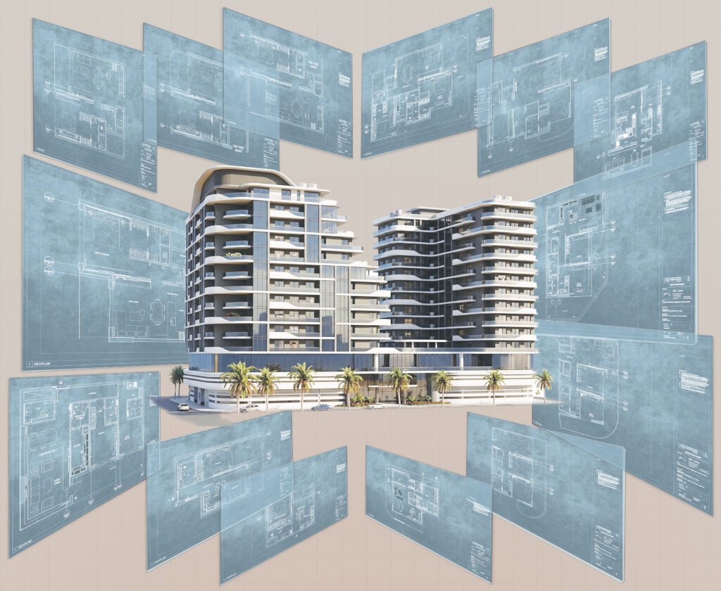 SUNRISE ALWASL Technical Detailing 3D model with construction drawings - featured technical detailing work by CAD Group