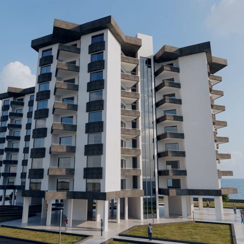 ABAZA Towers architectural design – residential exterior view