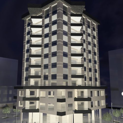 ABAZA Towers architectural design – residential tower exterior