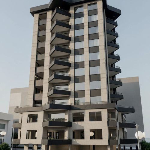 ABAZA Towers architectural design – tower facade detail