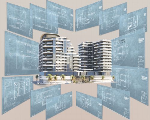 SUNRISE ALWASL Technical Detailing 3D model with construction drawings - featured technical detailing work by CAD Group